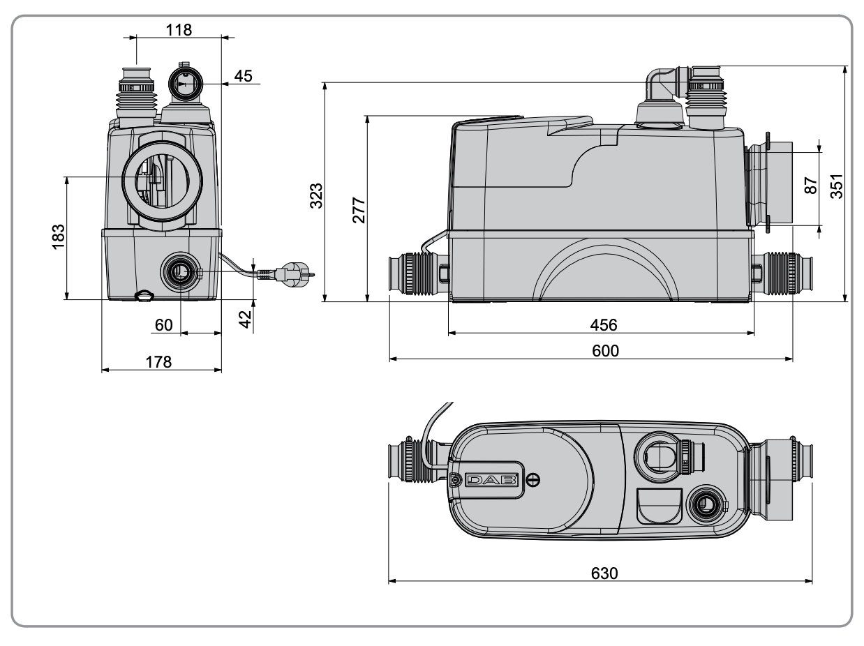 Каналізаційна станція DAB GENIX 110 V230/50 SCHUKO купити в Україні