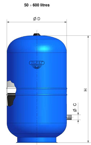 Бак розширювальний ZILMET HYDRO-PRO 500 (11A0050000) купити в Україні