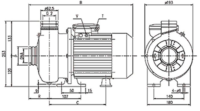 Відцентровий насос EBARA DWO/A 150 M (30.1.1579070000A) купити в Україні