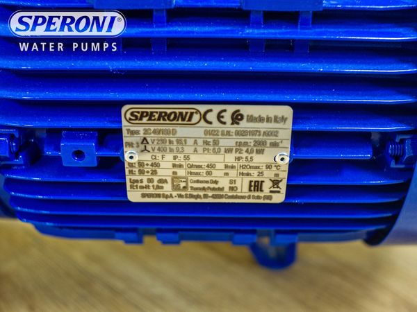 Двоступінчастий відцентровий насос Speroni 2C 40/180D купити в Україні