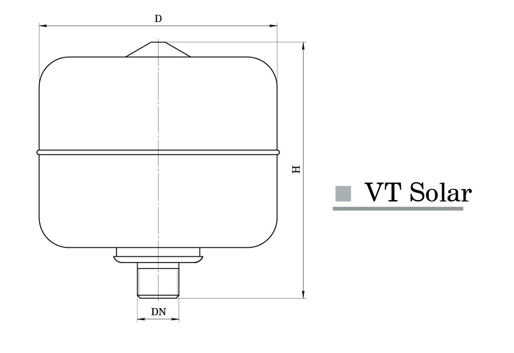 Розширювальний бак NPO VT 24 Solar купити в Україні