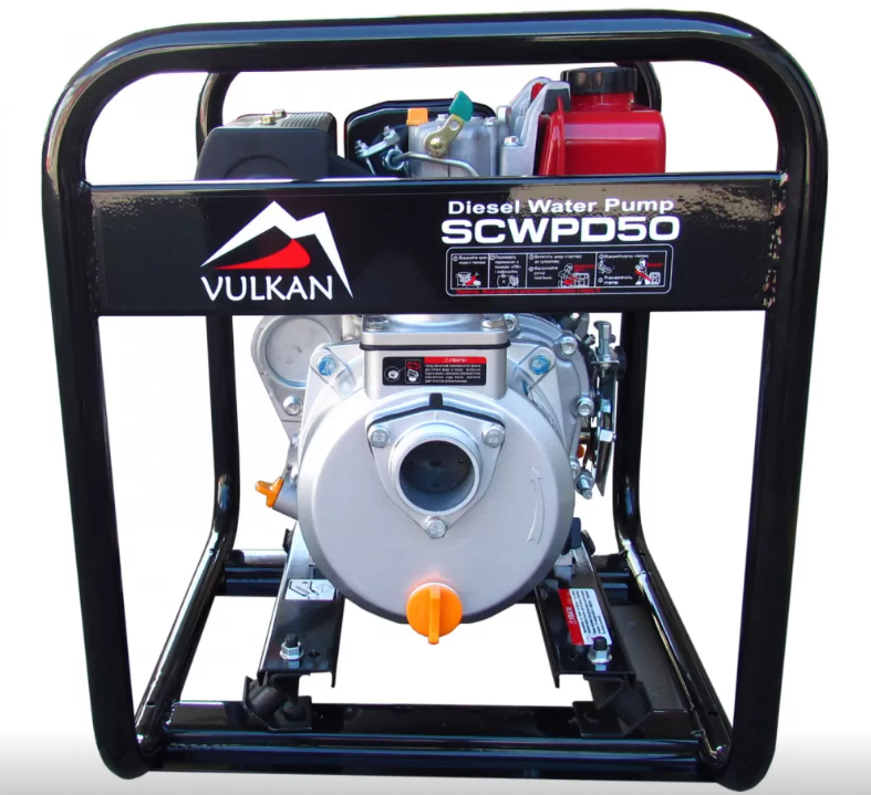 Мотопомпа дизельна VULKAN SCWPD50 для чистої води купити в Україні
