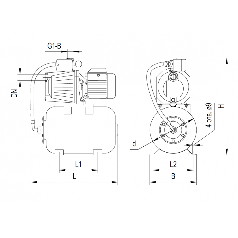 Насосна станція Rudes AUJET 100/24L 2200000090515 купити в Україні