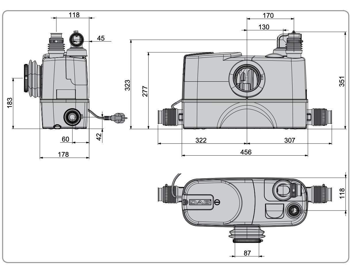 Каналізаційна станція DAB GENIX 110 V230/50 SCHUKO купити в Україні