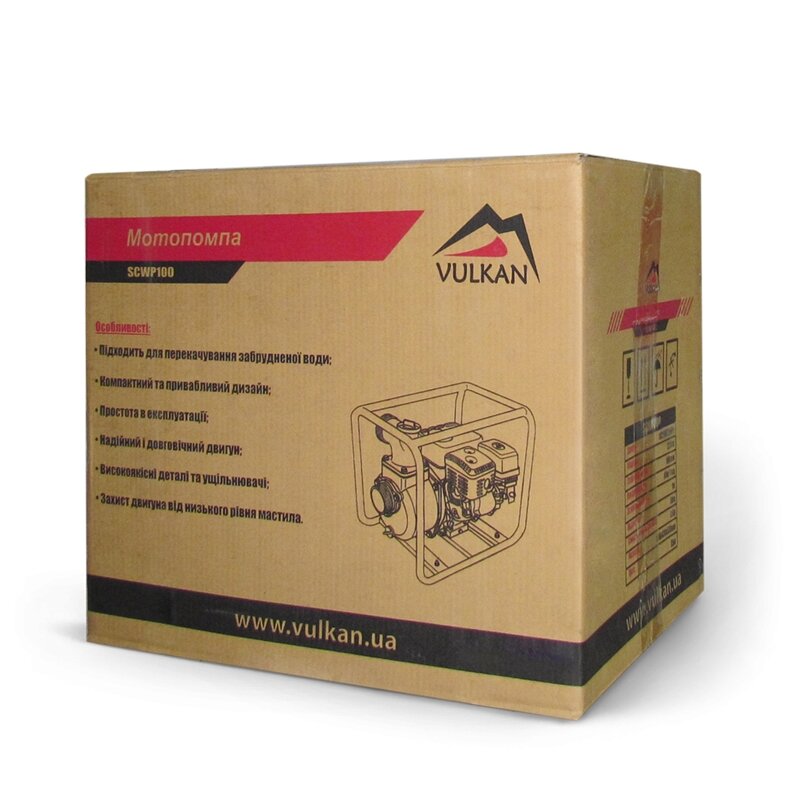 Мотопомпа VULKAN SCWP100 купити в Україні