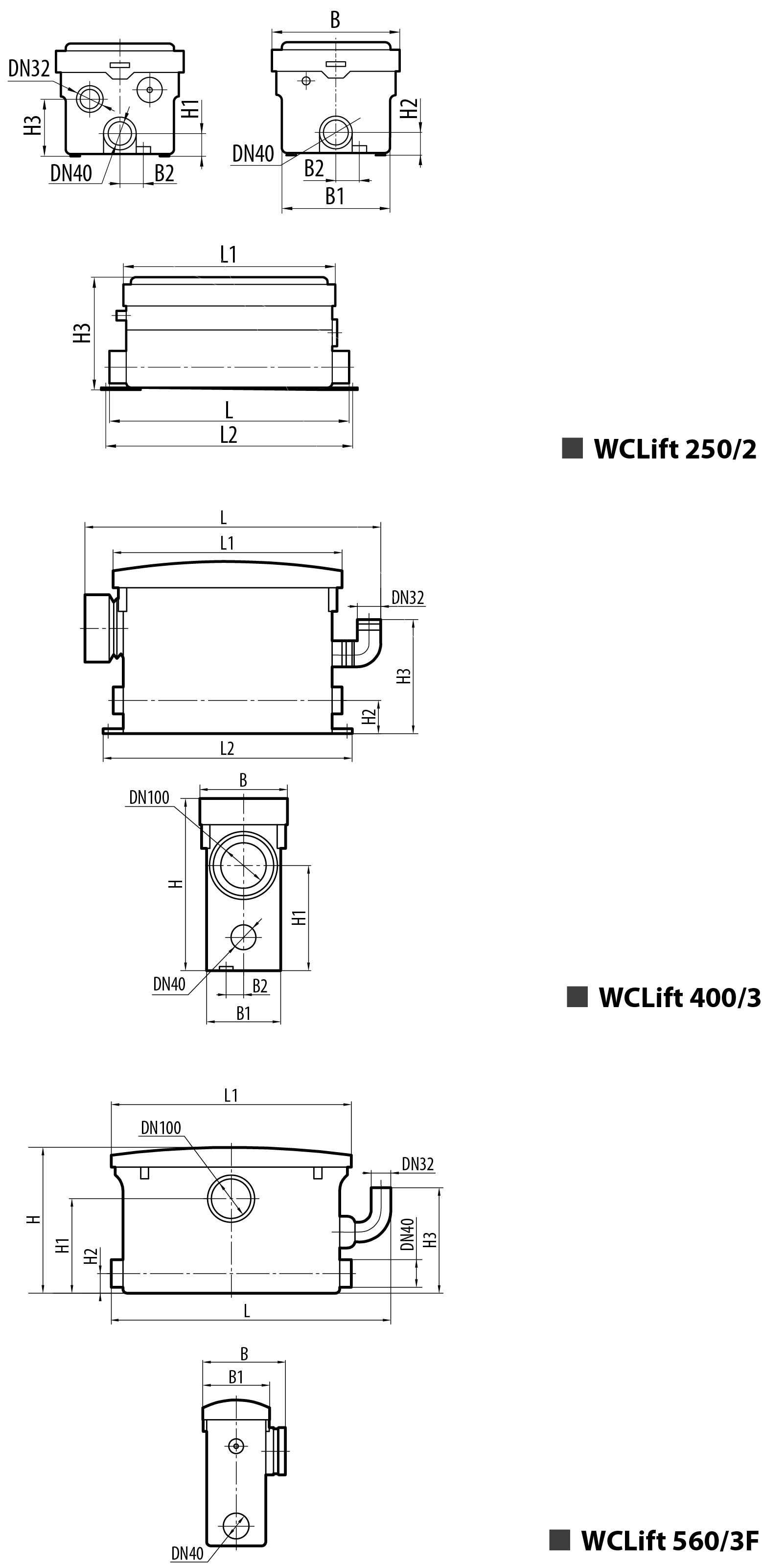 Каналізаційна установка NPO WCLIFT 560/3F купити в Україні