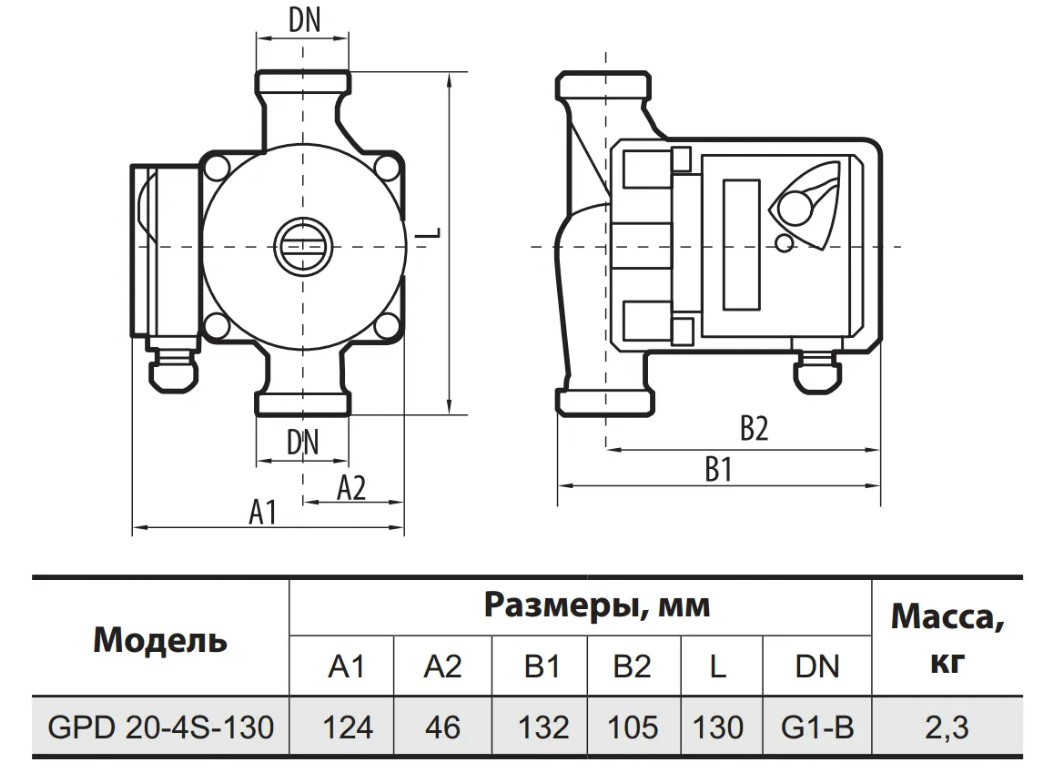 Циркуляційний насос NPO GPD20-4S-130 4823121302572 купити в Україні